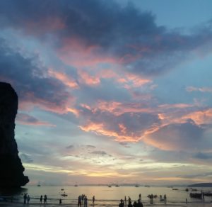  Atardecer con choiva en Railay Beach 